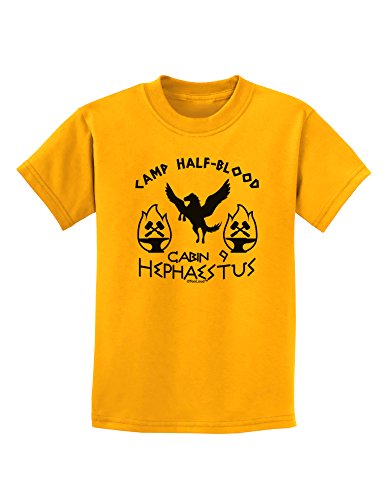 TOOLOUD Cabin 9 Hephaestus Half Blood Childrens T-Shirt