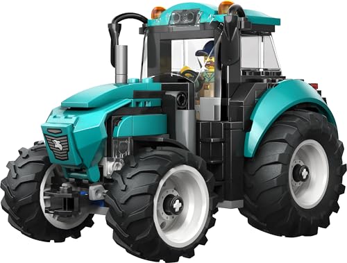 Image of LEGO City Tractor - Farm Toy Building Set with Farmer Minifigure - Gift for Ages 6 and Up - 60498
