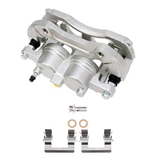 Image of Detroit Axle - Front Disc Brake Rotors Brake Pads + Right Brake Caliper