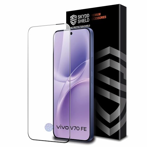 Image of Military-Grade Gorilla Tempered Glass For Vivo V70 FE and Vivo T5 Pro (6.83 Inch) With Installation Kit | Edge to Edge Coverage | Black