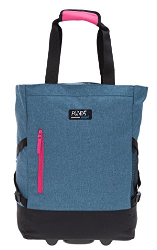 Punta 2er Set Wheel Einkaufstrolley Einkaufsroller + Faltschopper (MEALNGE Blau 10183-5300) – Bild 5