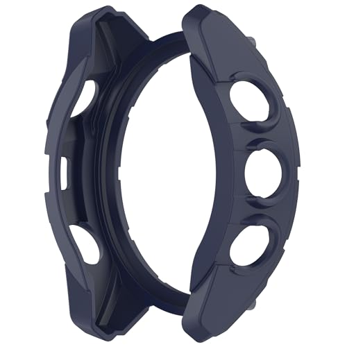 3Pack Watch Cover Compatible with Garmin Fenix 8 51mm (Not The Solar Version) Smartwatch Cover Soft TPU Case (Black,Nave,Orange) by TenCloud - Image 2