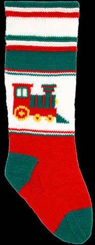 DooLallies Christmas Stocking Kit for Knitting Train