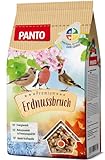 PANTO Erdnussbruch Vogelfutter 5 x 1 kg – energiereiches Vogelfutter aus Erdnusskernen, Wildvogelfutter aus halben & ganzen Erdnüssen für Futterplätze & Vogelhäuschen
