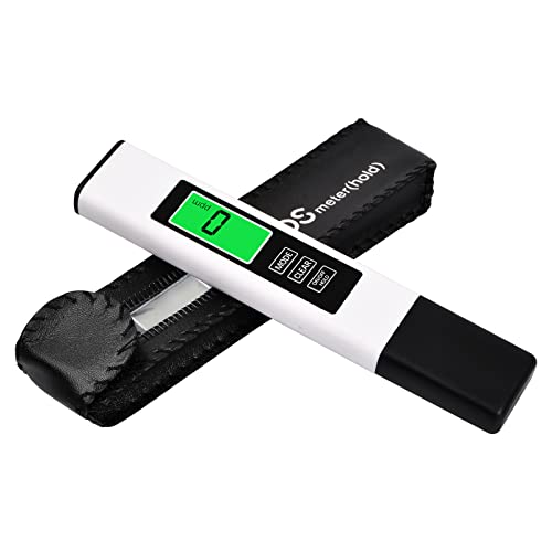 NATUCE Digitale Wasserqualität Tester, 3 in 1 TDS Messgerät, EC Messgerät und Temperatur Messgerät mit LCD, Messbereich 0-9999ppm, Hohe Genauigkeit, für Aquarium, Pool, Trinkwasser, Pflanzen, Labor