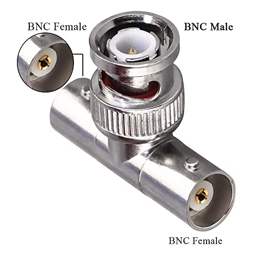 TUOLNK Connettore a T triplo BNC BNC maschio a