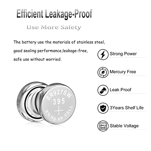 Beidongli Sr927Sw 1.5V Button Battery 395 Ag7 For Watch Battery Cell Pack Of 40【3-Year Warranty】 #TOP4