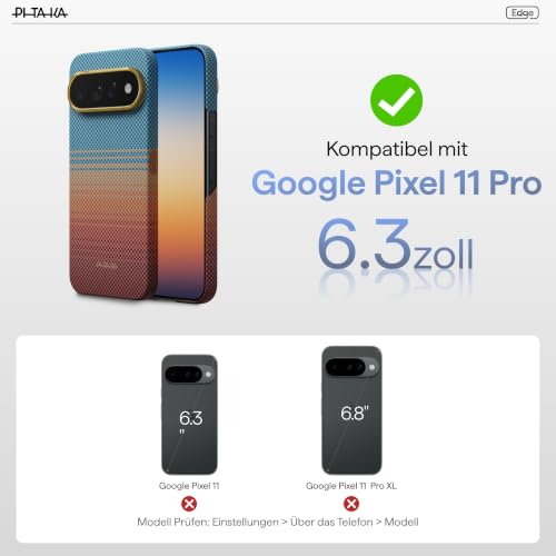 pitaka Aramidfaser Hülle für Google Pixel 11 Pro Dünn California Dream – Ansicht 7