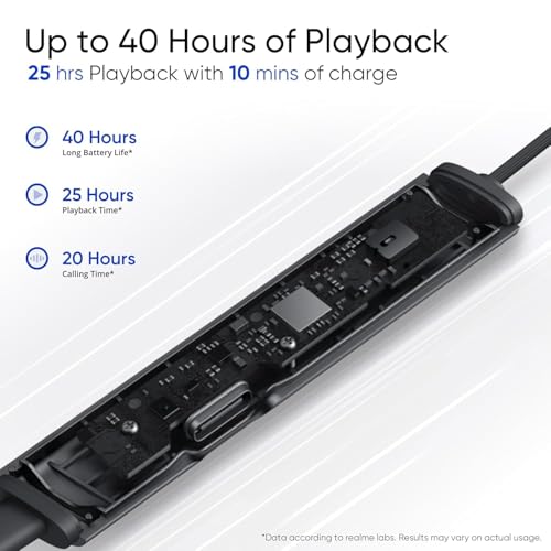 Image of Original Neckband Compatible for Realme Buds Wireless 3 ANC - Premium Wireless with Mic, Deep Bass Sound, Gaming Mode & Magnetic Instant Connection-(Yellow) ASX-63