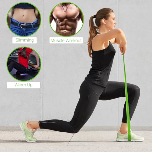 TechStone Resistance Bands Set – 5 Levels Loop Exercise Bands for Men & Women, Elastic Workout Bands for Home Gym, Training, Yoga & Fitness, Carry Bag Included