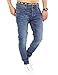 Produktbild JACK & JONES Herren Slim/Straight Fit Jeans Tim Original AGI 010 (32W / 32L, Medium Blue Denim)
