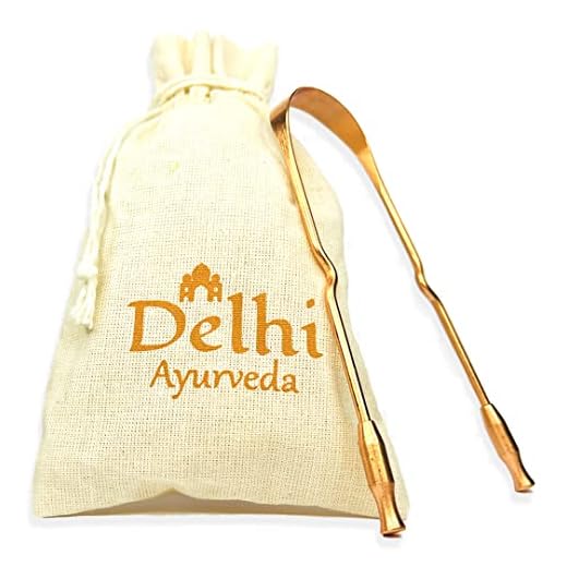 Raspador Limpador de Lìngua 100% Cobre - Delhi Ayurveda