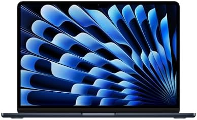 Apple 2024 MacBook Air 13-inch Laptop with M3 chip: Built for Apple Intelligence, 13.6-inch Liquid Retina Display, 16GB Unified Memory, 256GB SSD Storage; Midnight, English