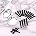 Deksias 2X Times Mirror in Pocket Magnify Round 2 Side Make up Compact Pu Folding Collapsible Mirrors with Extra 20PCS Eyeshadow Sponge Brush