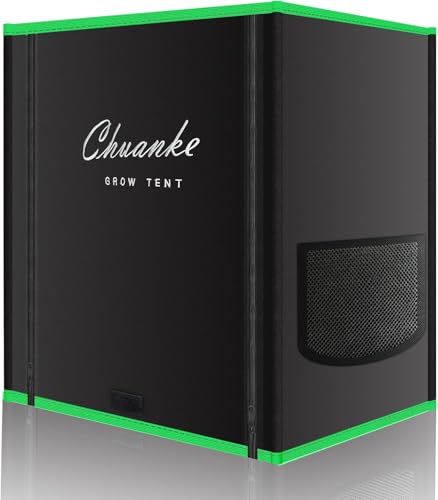 Chuanke Small Grow Tent for Aerogarden Hydroponics Growing System Indoor 20x14x22High Reflective Mylar Leak-Proof of Light 600D Oxford Fabric for Indoor Plant (Black(with Bottom))