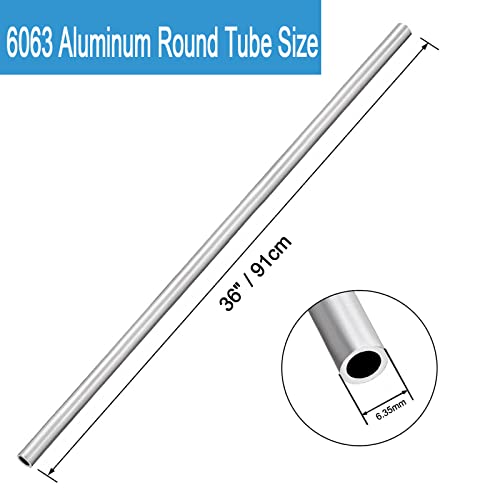 Uuvzvcek Aluminum Tube, 6063 Aluminum Round Tube thumb #2