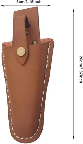 Miniatura 2 de Funda de cuero para herramientas, funda de jardinería, bolsa para poda de jardín, alicates, tijeras, tijeras o cuchillo, funda de cuero