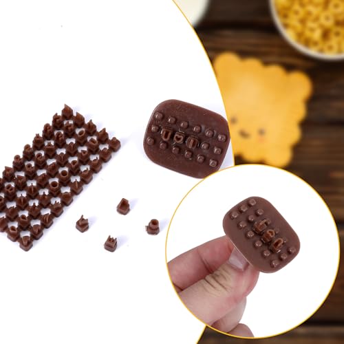 BOHUIZ 172 Pcs Letter Stamps for Clay, DIY Alphabet Number Symbols Cookie Cutters Set Embosser Letter Stamp Cookie Stamps for Cake Baking Clay Cookies Cake Decorations - Thumbnail 4