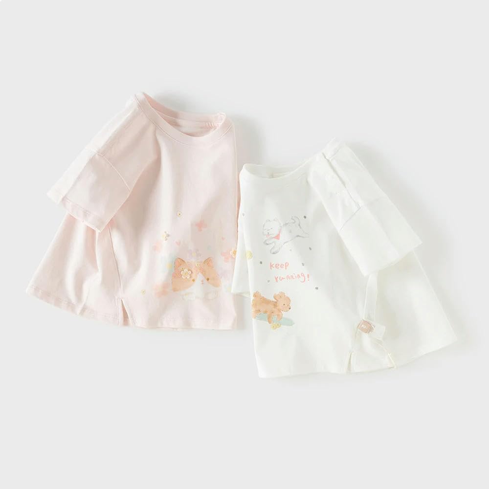 Camisetas Estampadas Dulces para niñas JJDFW, Tops de Verano, Jersey de Manga Corta, Ropa Infantil con Encanto