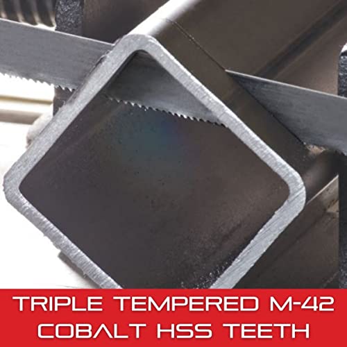 Starrett Intenss PRO-DIE Bi-Metal Band Saw Blade with M-42 Cobalt HSS Teeth - Ideal for Tool, Die and Mold Steels - 6 Ft. 8", 1/4 x .025 x 10-14/IP-P-R - 99079-06-08