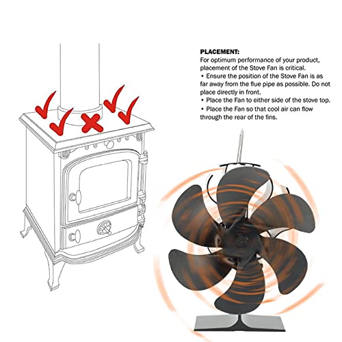 Fogão Ventilador Alimentado por Calor,Ventilador de fogão a lenha | Ventiladores térmicos, sem neces