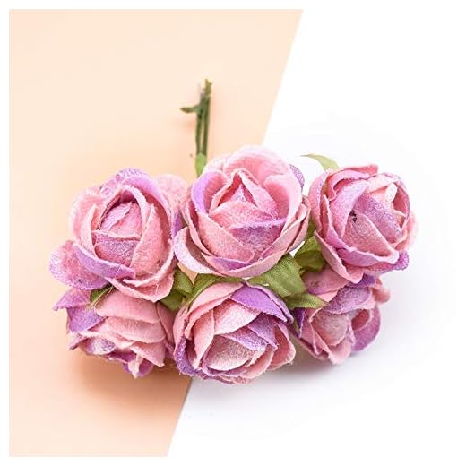 Trädgårdsverktyg - 6st konstgjorda växter Billiga Silk te knoppar Roses Bouquet dekorativa blommor kransar Scrapbook DIY gåvor Box Heminredning Wedding För trädgårdar, hydroponiska växter, succulenter