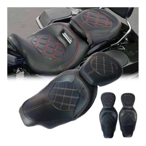 Asiento de dos plazas para motos Touring Road King y Street Glide modelos 2009 a 2020 2