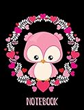 cute homemade gifts for fathers day  Notebook: Kids Valentine Day Gift Perfect For Friends Or A Class Gift Exchange. Cute Owl And Hearts Cover.: 7 (Kids Friendship Gifts)