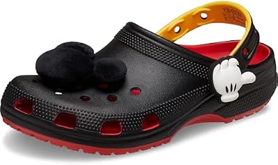 Crocs Unisex-Adult Disney Mickey Mouse Clogs, Flame, 10 Men/12 Women