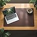 Dacasso Pad Without Side Rails Luxury Leather Blotter for Writing-Executive Desk Surface Protector, 30” x 19”, Chocolate Brown