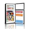 HAILANG 7.0 Cu.Ft Refrigerator with Freezer, 2 Door Apartment Size Fridge with Bottom Freezer, Large Capacity, Refrigerator for Apartment, Kitchen