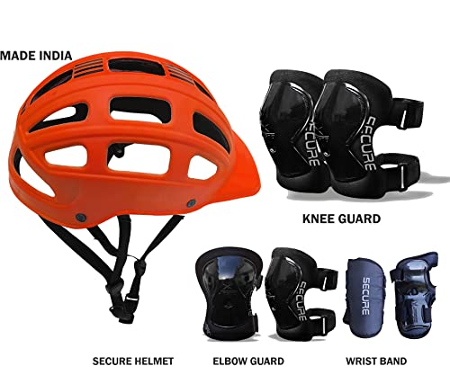 Image of jaspo Plastic SX 4 Protective Set (Suitable for Age Group Upto 12 Years Old, Orange)