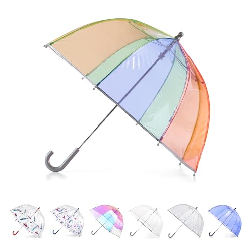 totes Kids Clear Bubble Umbrella with Dome Canopy,...
