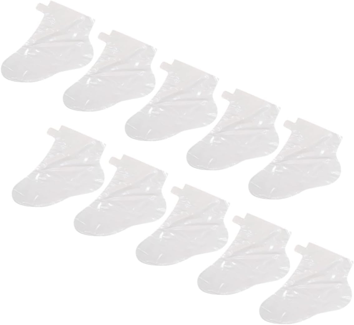 Beavorty 50pcs Therapy Foot Covers Moisturizing Foot Film Bags for Home and Salon Use Oil Resistant Breathable Protection and Soaking