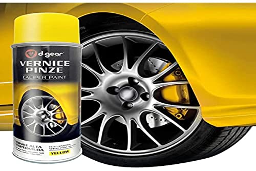 D-GEAR Vernice Alta Temperatura e Pinze Freno, Giallo 400 ml