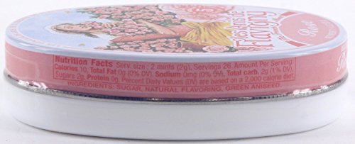 Les Anis de Flavigny Rose Hard Candy 1.75-ounce (50g) Tin-4 Count