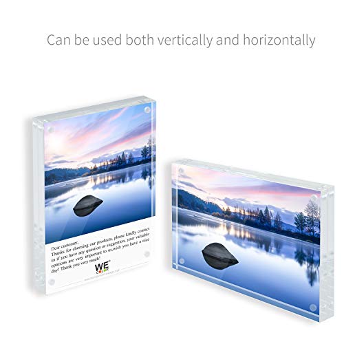 Nc Acrylic Picture Frame,Tabletop Photo Frame Magnetic Double Sided Frame Free Standing Desktop (5X7) #TOP1