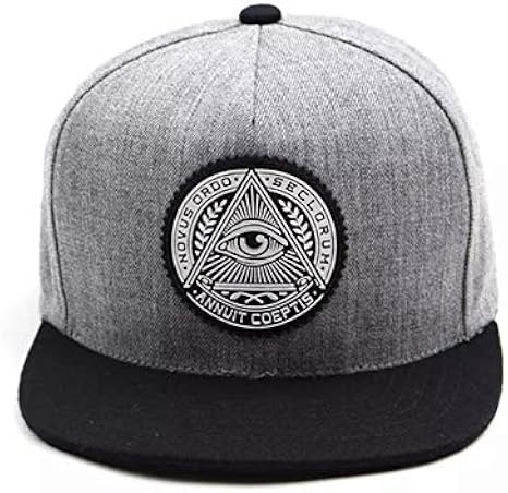 Amazon Hiphop アイテム専門店 Dzd みんな大好き 都市伝説 といえば 秘密結社 フリーメイソン イルミナティ キャップ スナップバック Freemason ストリート ファッション メンズ レディース ユニセックス グレー キャップ 通販