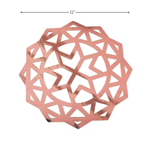 Platos decorativos dorados rosados 12 pulgadas x24 miniatura 2