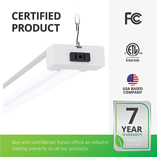 image for Sunco Lighting Sunco 16 Pack 40W=260W LED Shop Light for Workshop Gara