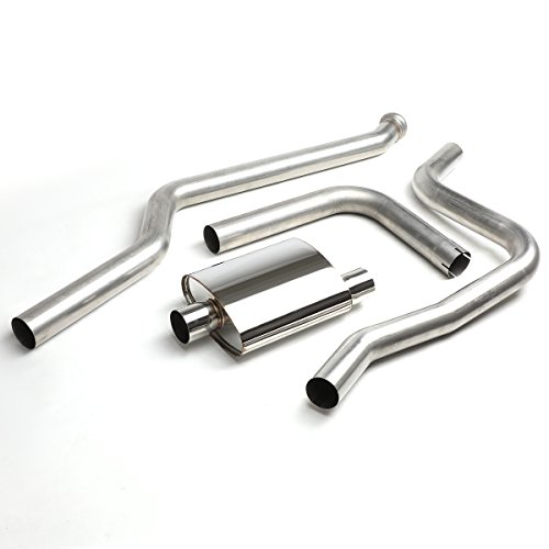 Dna Motoring Cbe-Cs99-V6V8-3Dr Stainless Steel Cat Back Exhaust System [Compatible With 99-06 Silverado 1500 / 07 Silverado 1500 Classic / 99-06 Sierra 1500 / 07 Sierra 1500 Classic Extended/Crew Cab Short Bed] #TOP1