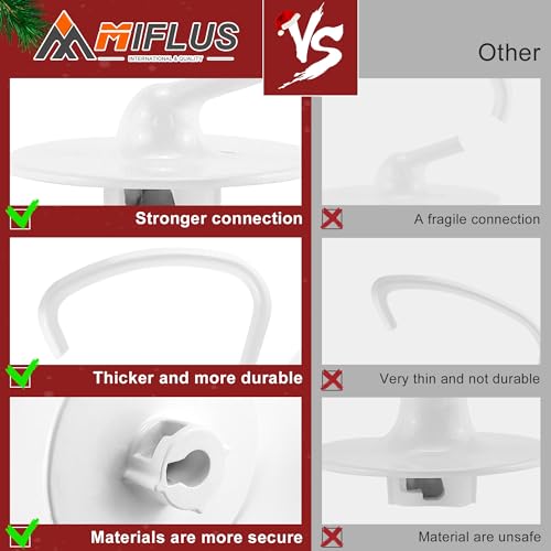 K45DH Dough Hook/Kitchen Mixer Attachments Bread Dough Hook K45DH Fit For Tilt-Head Stand Mixer 4.5 Quart(such K45 K45SS KSM90 KSM150 KSM5 KSM500 etc) by Sikawai