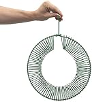 Peanut Bird Feeder Hanging - Blue Jay, Wreath, Squirrel Nut for Outdoors, Fat Ball - 16 Inch, Rust & Waterproof Steel With Hanging Hook and Metal Chain