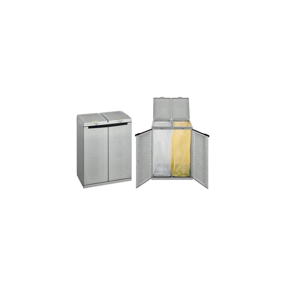 Terry, Ecocab 2 , Armario Recogida Selectiva de Residuos, 2 Compartimentos. 68x39x88,7 cm