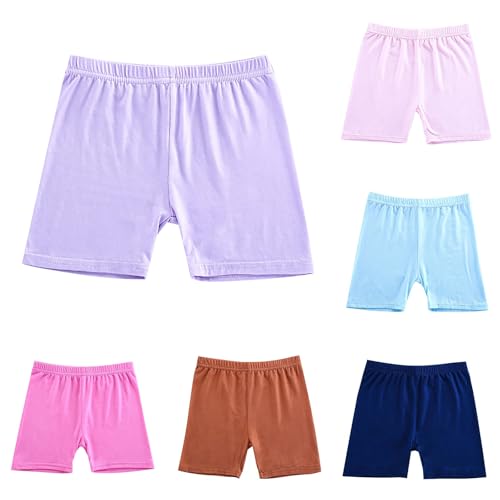 Girls Cartwheel Shorts Cotton Biker Shorts Skinny Fit Short Leggings Teen Kids Plain Underwear Dance Athletic Leggings3