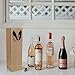 20 Pack Brown Wine Gift Bags with Ribbon Handles Bulk 6x5x15 inch, Kraft Paper Bottle Bags for Champagne Alcohol