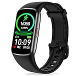 Zeacool Fitness Tracker with 24/7 Heart Rate, Blood Oxygen Sleep Monitor,123 Sports Modes Calories Smart Watch,Pedometer IP68 Waterproof Activity Trackers Health Step Counter for Women Men (Black)