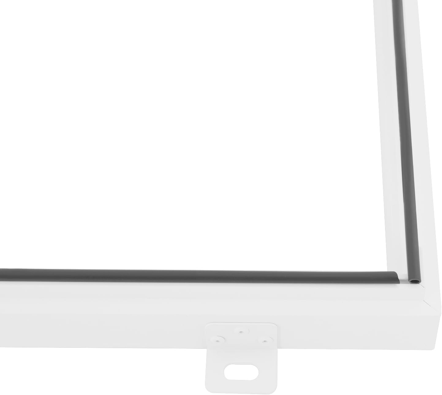 Trappe De Toit en Acier Galvanisé, Porte Daccès De Sécurité à Revêtement en Poudre pour Toitures - Trappe Daccès De Toit en Acier Blanc Durable 23.6" L X 23.6" W - Black