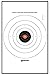 Action Target B-8 25 Yard Timed and Rapid Fire Target, Pack of 100, Black/Orange, B-8POC
