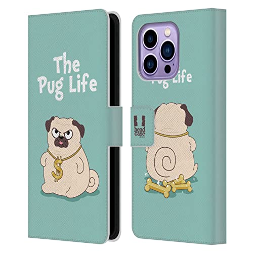 Carcasa de Cuero Tipo Libro para iPhone 14 Pro Max Head Case Designs Vida De Cielo Azul